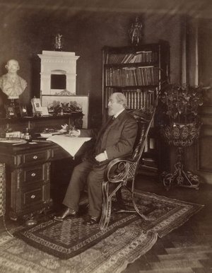 Eduard Hanslick, Fotographie von Ludwig Grillich (1892); mit Genehmigung der Österreichischen Nationalbibliothek